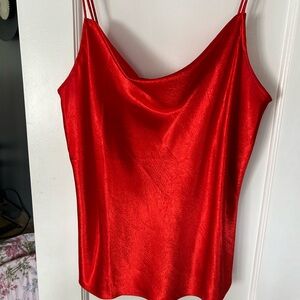 Nine West Vibrant Red Camisole Top